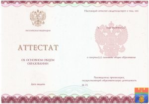 Аттестат 9 класс 2014-2025 год Аттестат 9 класс 2014-2025 год